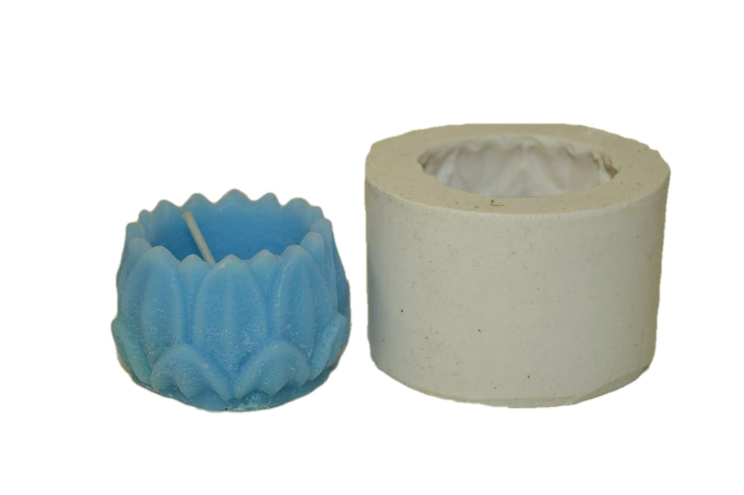 CL - Small Lotus Designer Hurricane Candle Silicone Mould - SL310