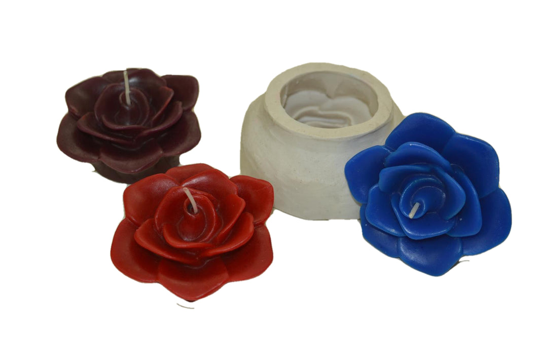 CL - Big Rose Flower Candle Silicone Mould - SL641