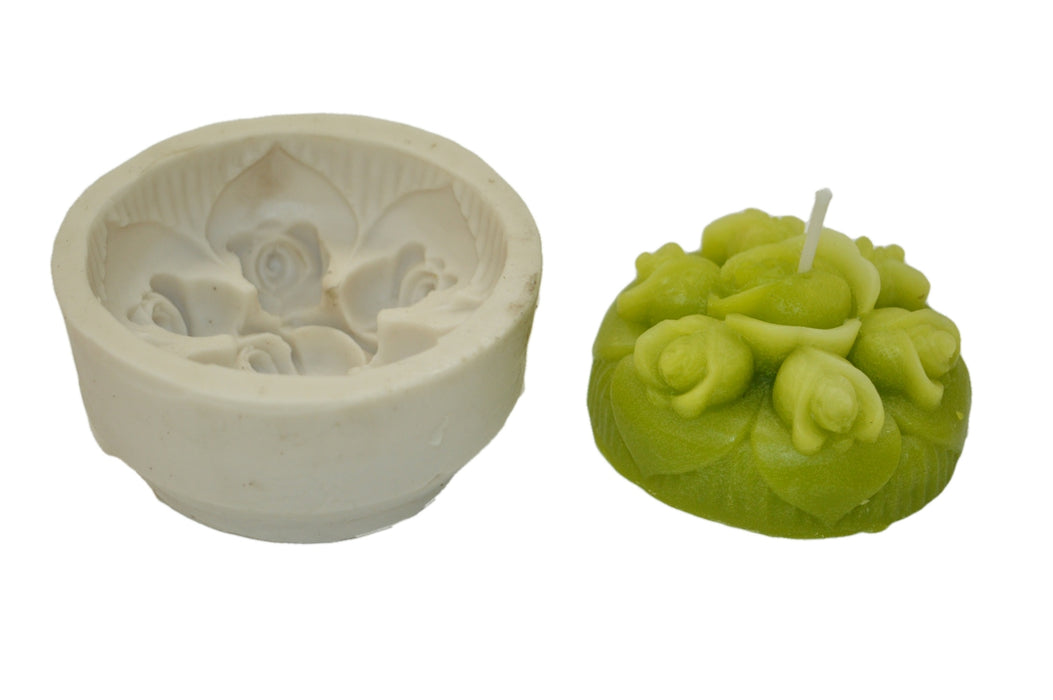 CL - Rose Flower Design Floating Candle Silicone Mould - SL327
