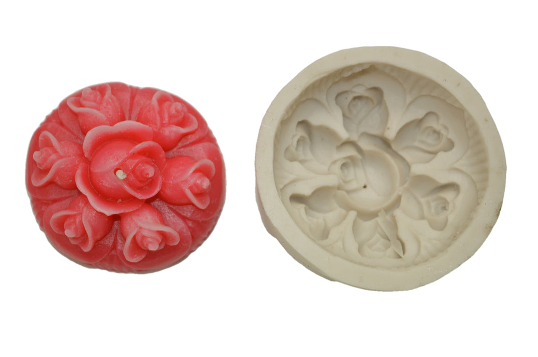CL - Rose Flower Design Floating Candle Silicone Mould - SL327