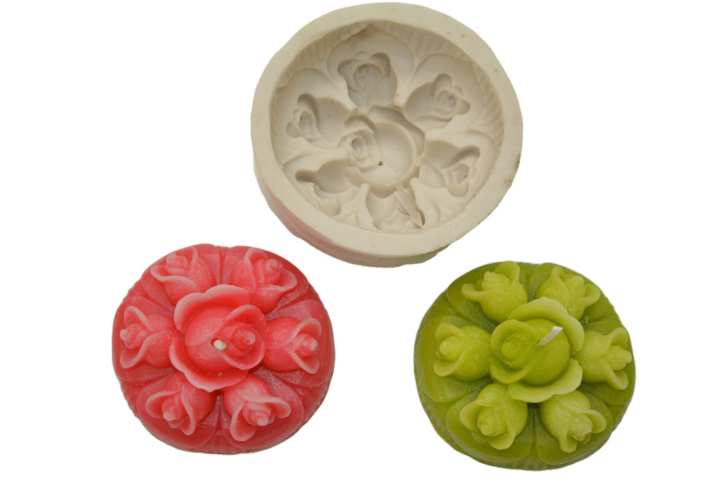 CL - Rose Flower Design Floating Candle Silicone Mould - SL327