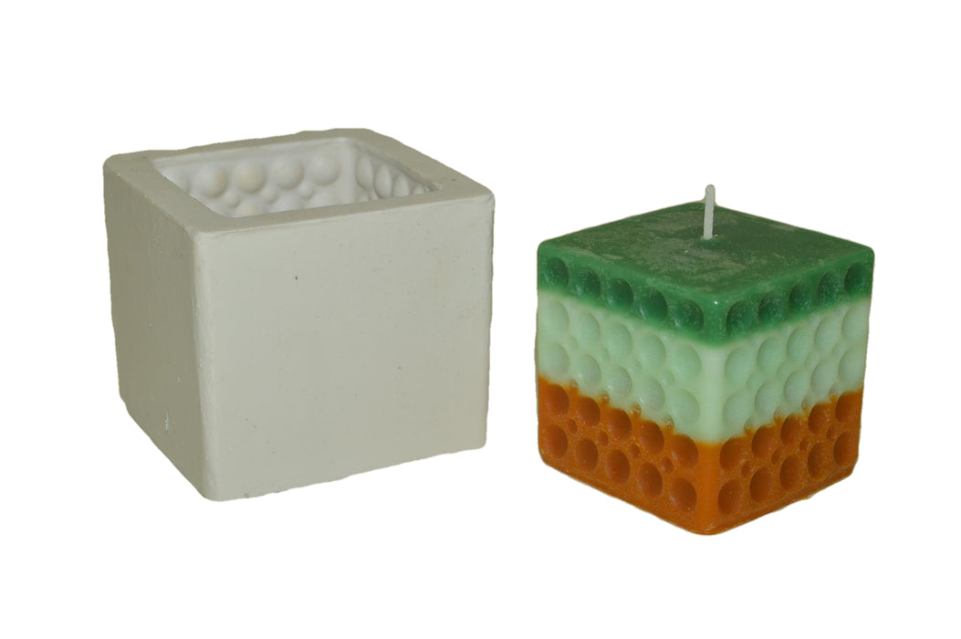 CL - Hole Pattern In Square Shape Candle Silicone Mould SL680 - SL680