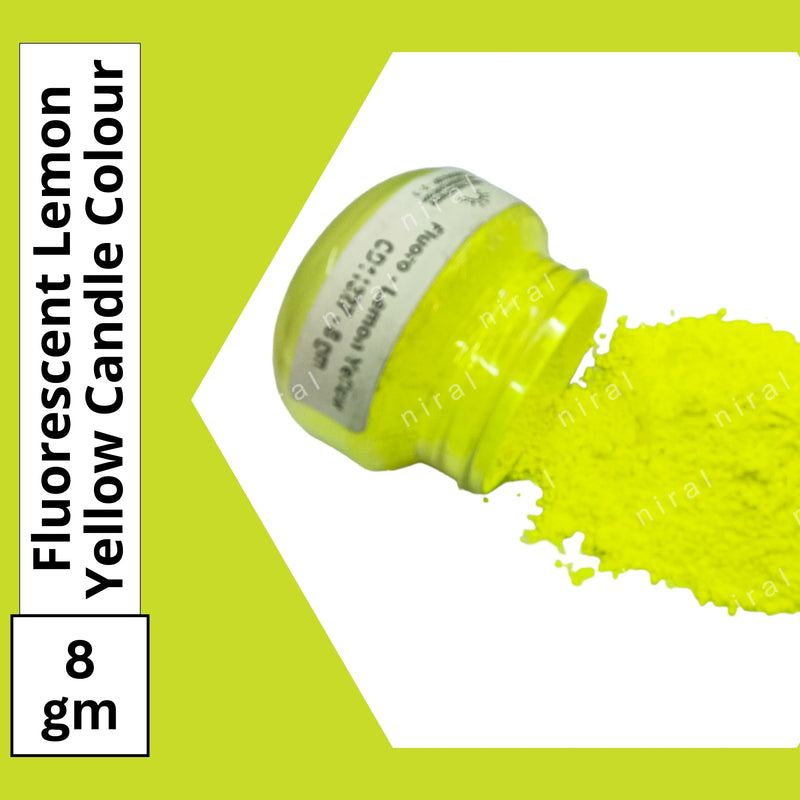Fluoroscent Candle Colour Lemon Yellow, Niral Industries