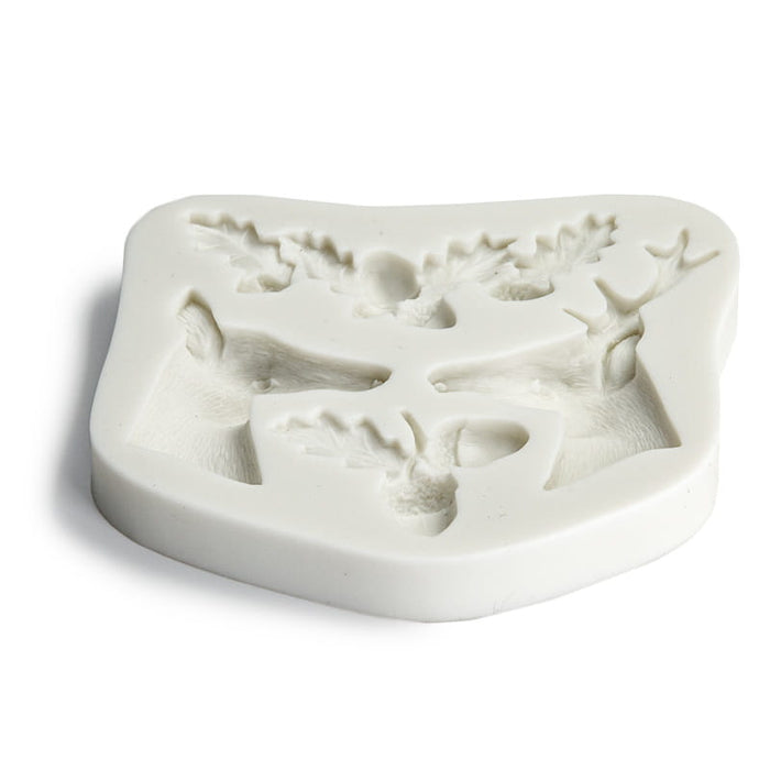 Reindeer Face Candle Mould – Premium Silicone Mold for Christmas Candle
