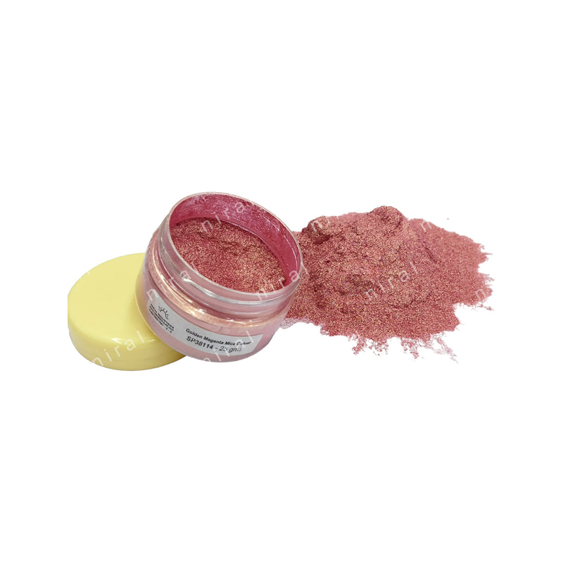 Golden Magenta Mica Colour, Candle, Soap, Resin Craft Niral Industries.