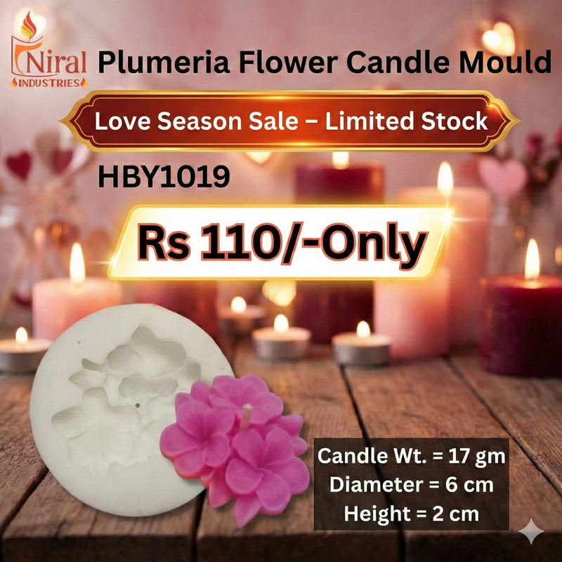 Plumeria Flower Candle Mould, HCM21731