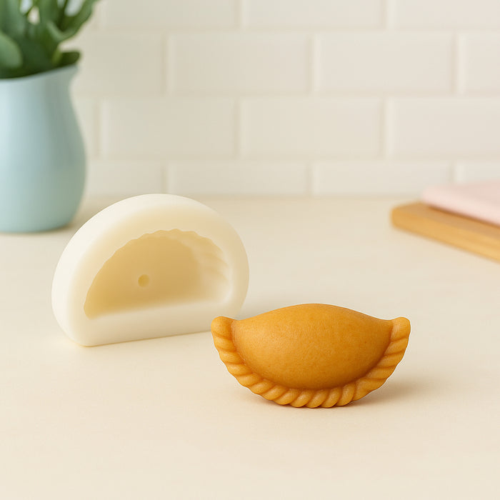 Silicone Candle Mould – HBY1039 Traditional Gujiya Shape