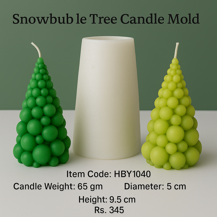 Snowbubble Tree Candle Silicone Mould – HBY1040 | Niral Industries