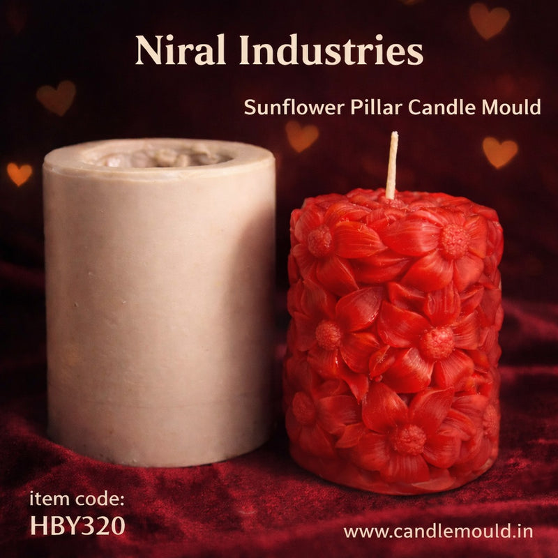 Cosmic Floral Creation Silicone Candle Mould HBY320, Niral Industries