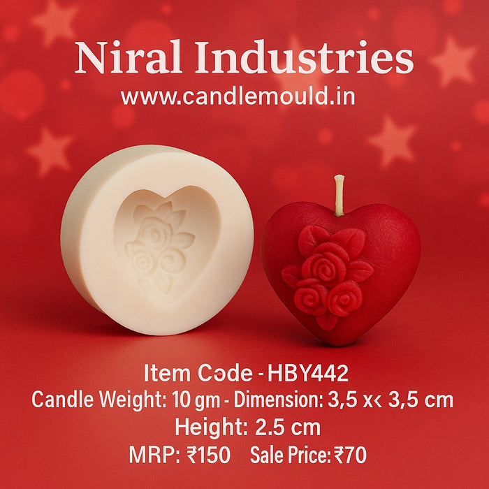Enchanting Blooms Silicone Candle Mold HBY442, Niral Industries
