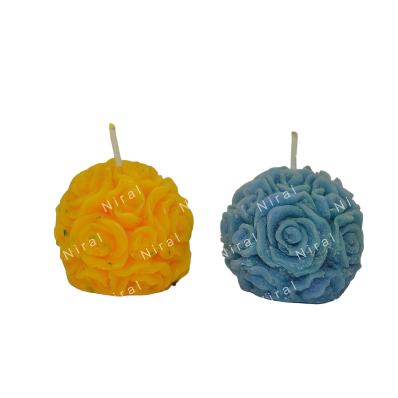 Petite Rose Sphere Candle Mold HCM21823, Niral Industries