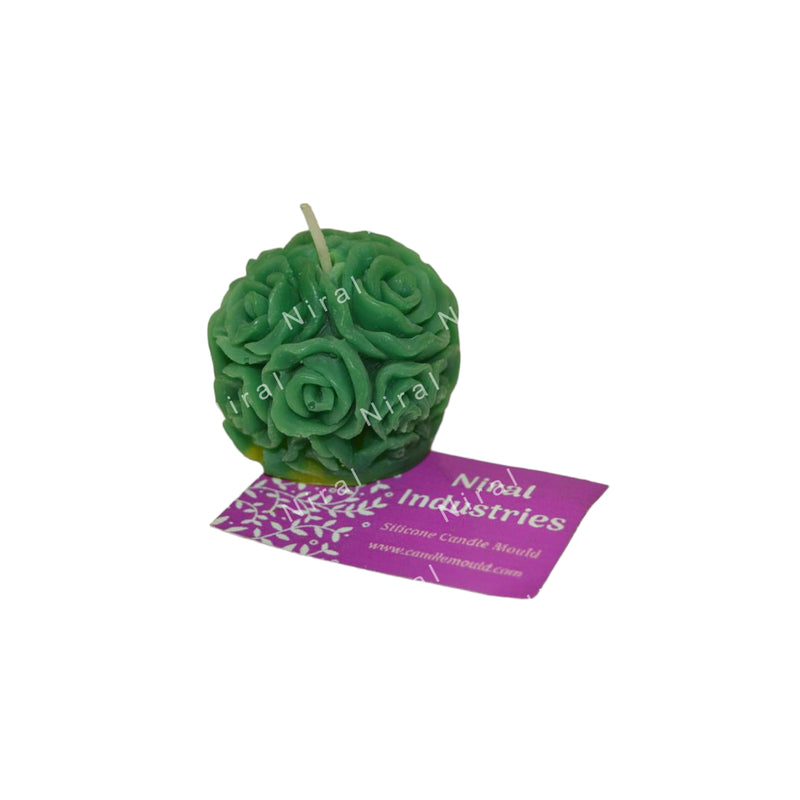 Petite Rose Sphere Candle Mold HCM21823, Niral Industries