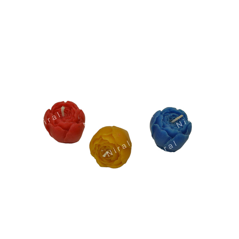 Niral Industries Delicate Rose Bud Silicone Candle Mould HCM21812