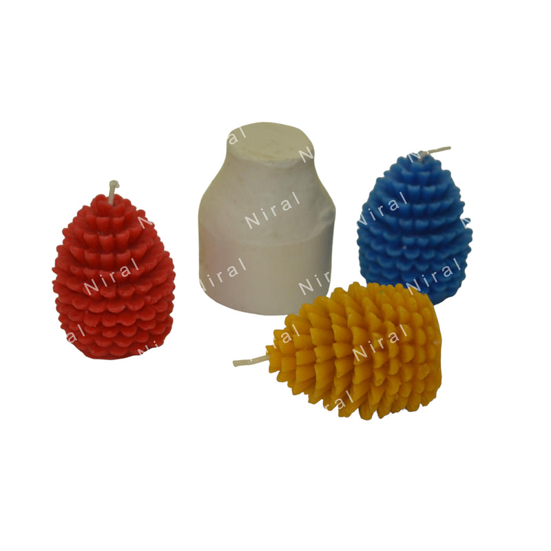 Majestic Pinecone silicone Candle Mold HCM22409, Niral Industries