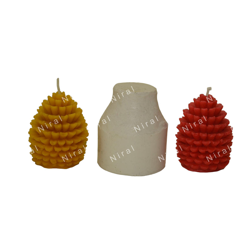 Majestic Pinecone silicone Candle Mold HCM22409, Niral Industries