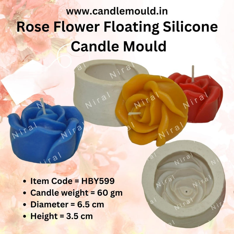 Regal Rose silicone Candle Mold HCM22309, Niral Industries
