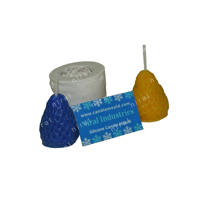 Strawberry Silicone Candle Mould HBY666, Niral Industries