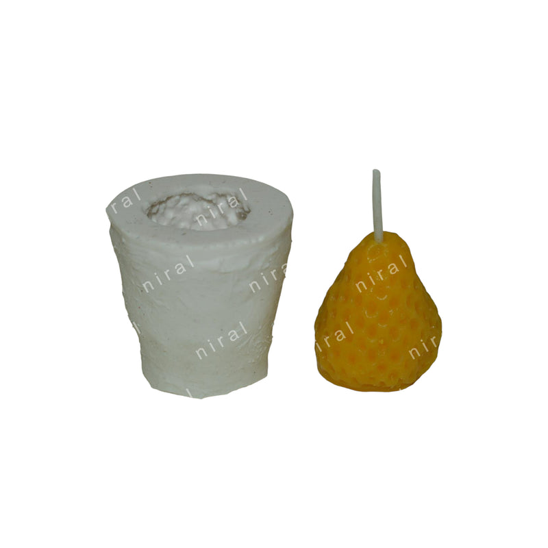 Strawberry Silicone Candle Mould HBY666, Niral Industries