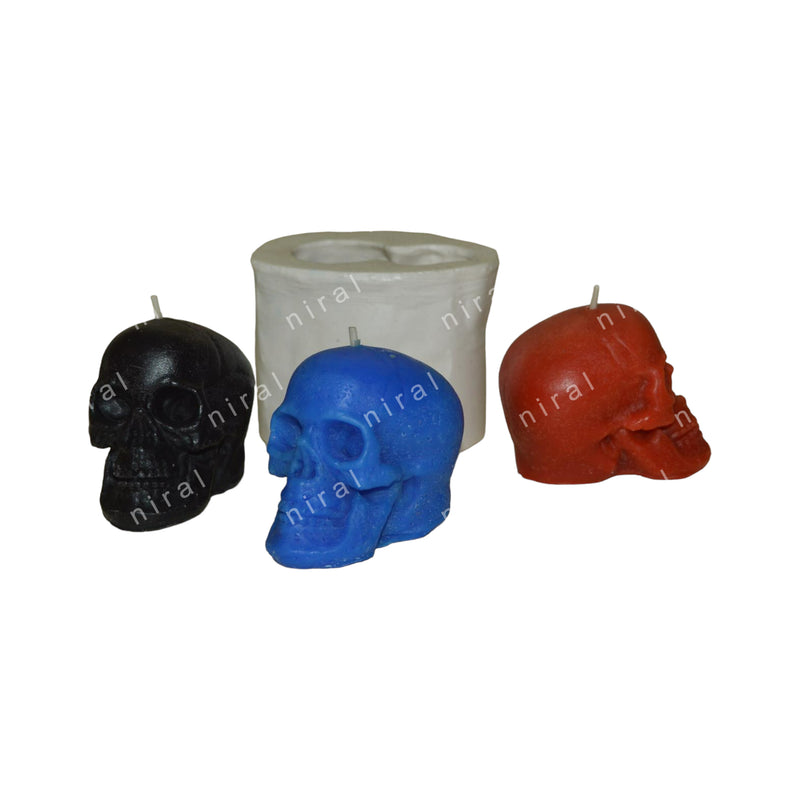 Small Skull Shape Silicone Candle Mould