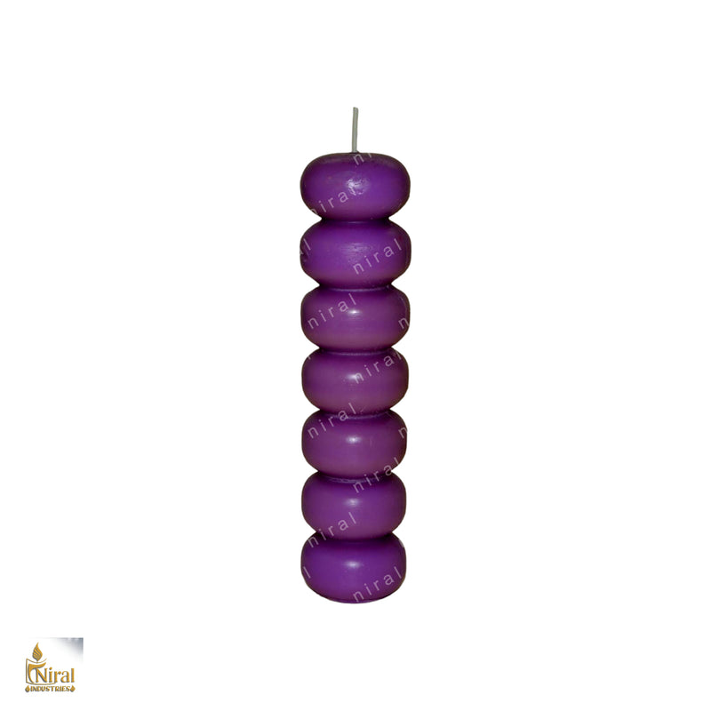 7 Knob Chakra Healing Silicone Candle Mould HBY712, Niral Industries.