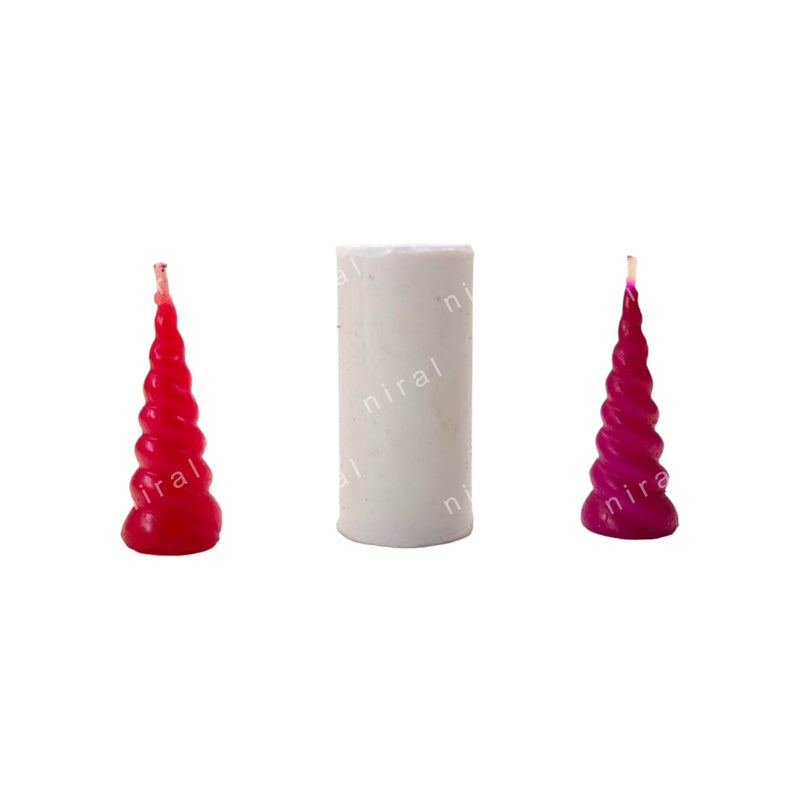 Miniature Unicorn Horn Candle Mould HCM21801, Niral Industries
