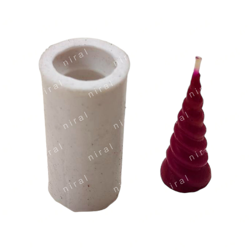 Miniature Unicorn Horn Candle Mould HCM21801, Niral Industries