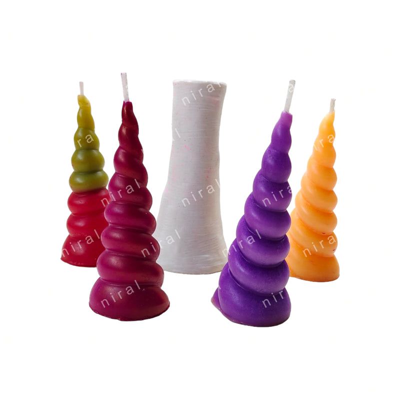 Magical Unicorn Horn silicone Candle Mold HCM21816, Niral Industries