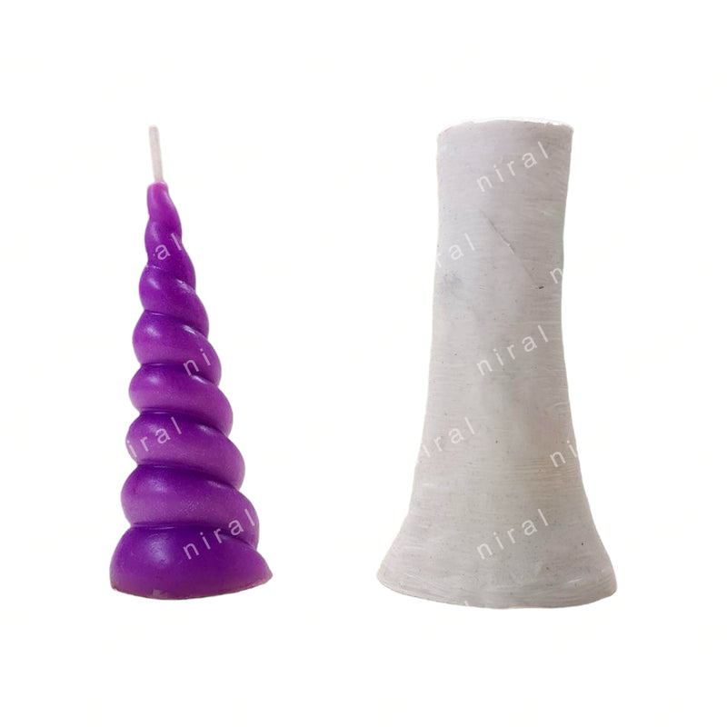 Magical Unicorn Horn silicone Candle Mold HCM21816, Niral Industries