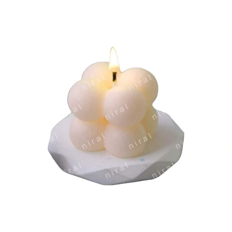 Niral Industries Small Bubble Thick, Stretchable & Durable Heavy Duty Silicone Candle Mould