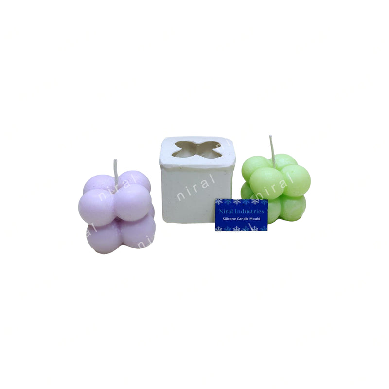 Niral Industries Small Bubble Thick, Stretchable & Durable Heavy Duty Silicone Candle Mould