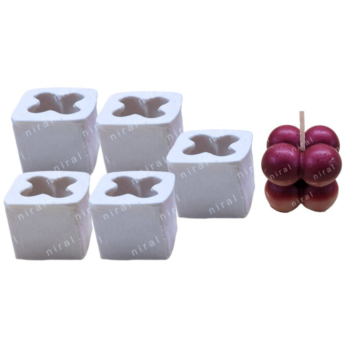 Niral Industries Small Bubble Thick, Stretchable & Durable Heavy Duty Silicone Candle Mould
