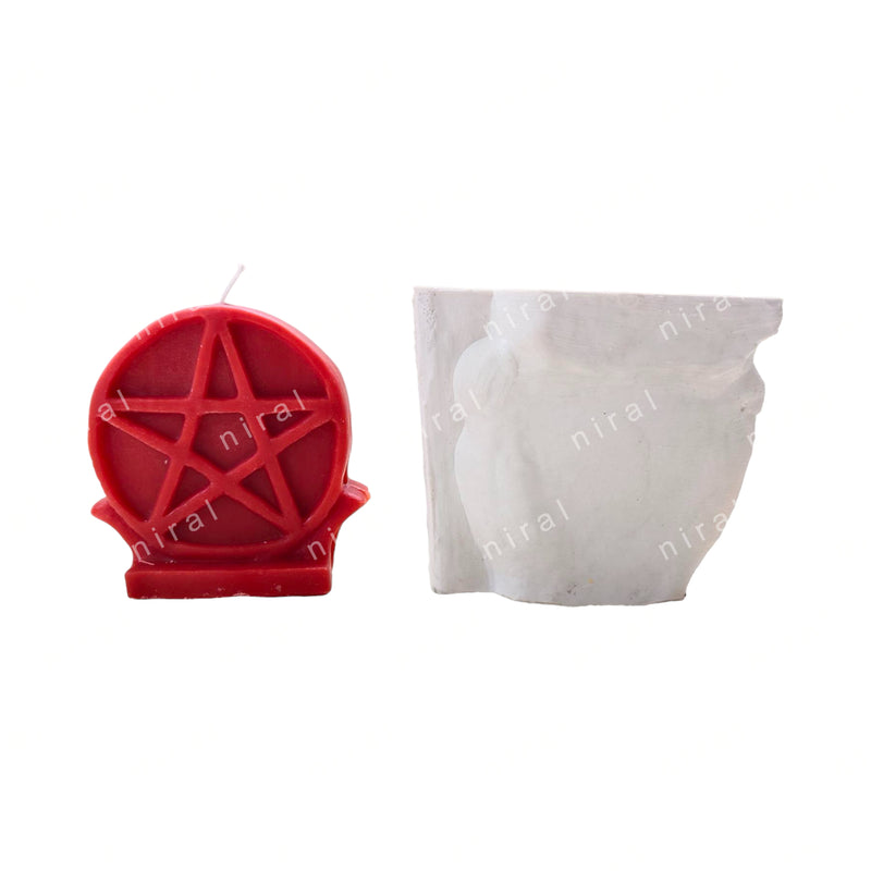 Niral Pentacle Mould Healing Candle Mould HBY730, Niral Industries