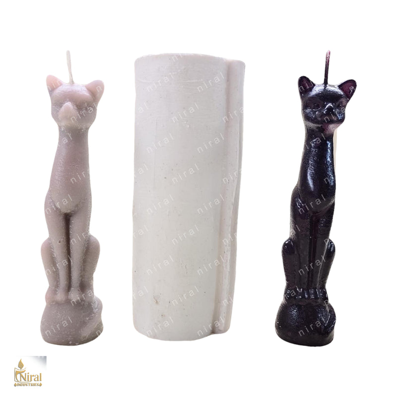 Spiritual Cat Silicone Candle Mould HBY732, Niral Industries
