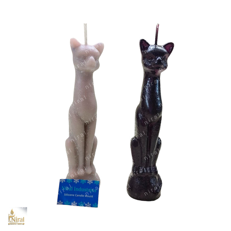 Spiritual Cat Silicone Candle Mould HBY732, Niral Industries