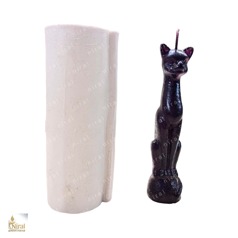 Spiritual Cat Silicone Candle Mould HBY732, Niral Industries