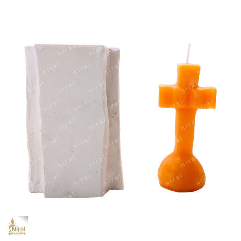 Blessed Cross Silicone Candle Mould HBY734, Niral Industries.