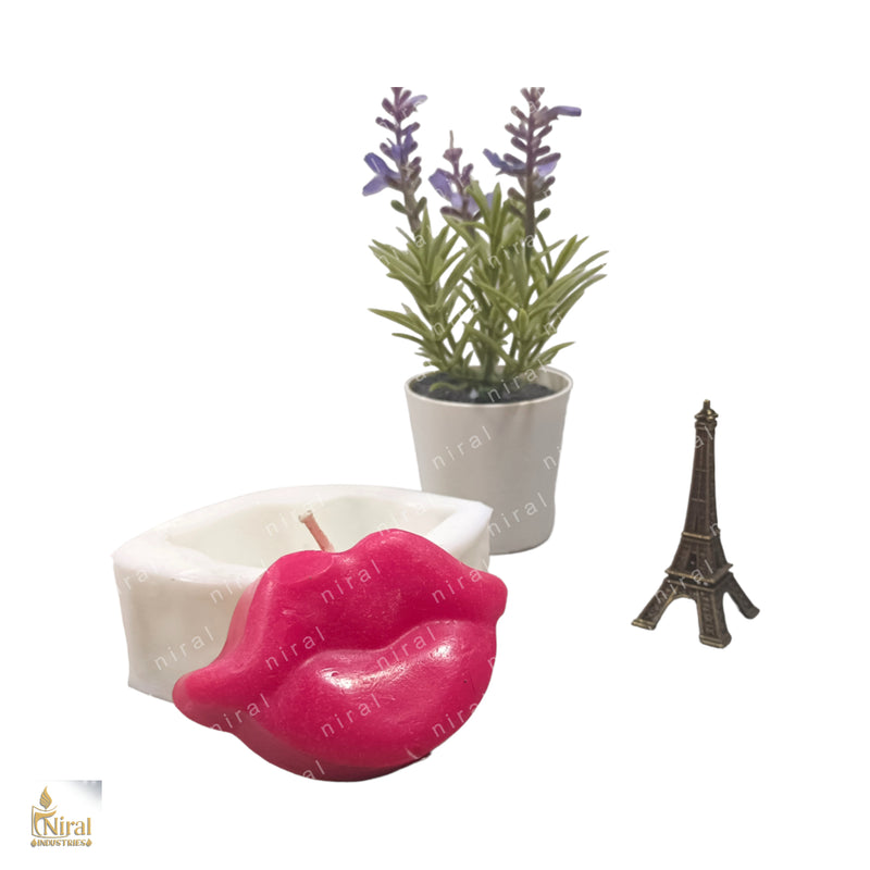 Flirty Kiss Silicone Candle Mold HBY737, Niral Industries