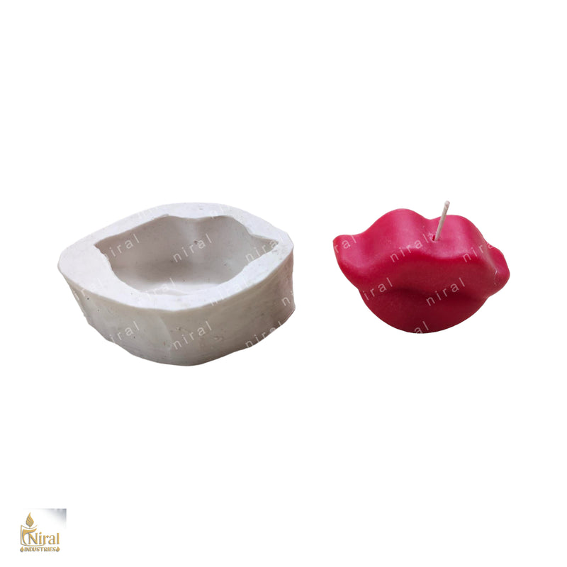 Flirty Kiss Silicone Candle Mold HBY737, Niral Industries