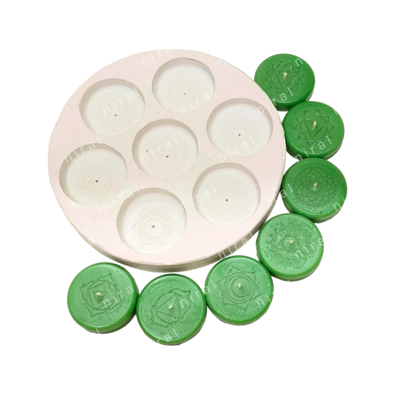 Enlightened Circles Silicone Candle Mold HBY748, Niral Industries