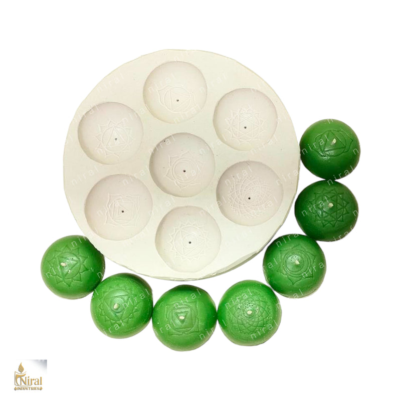 Radiant Energy Swirl silicone candle mold HBY749, Niral Industries