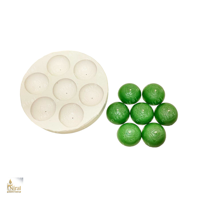 Radiant Energy Swirl silicone candle mold HBY749, Niral Industries