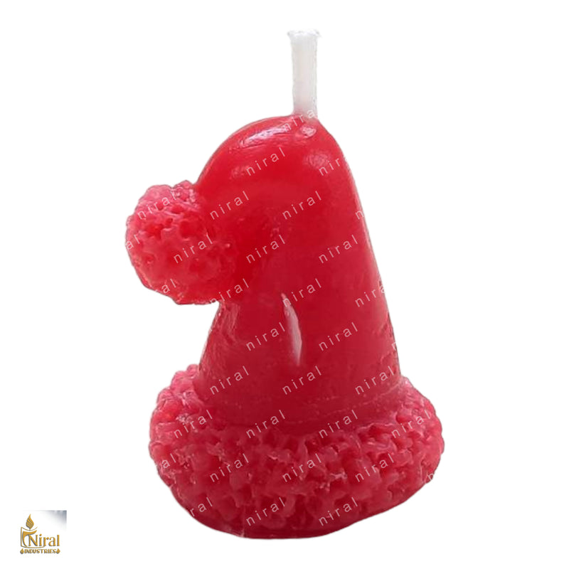 Santa Hat Curve Candle Silicone Mould HBY765, Niral Industries