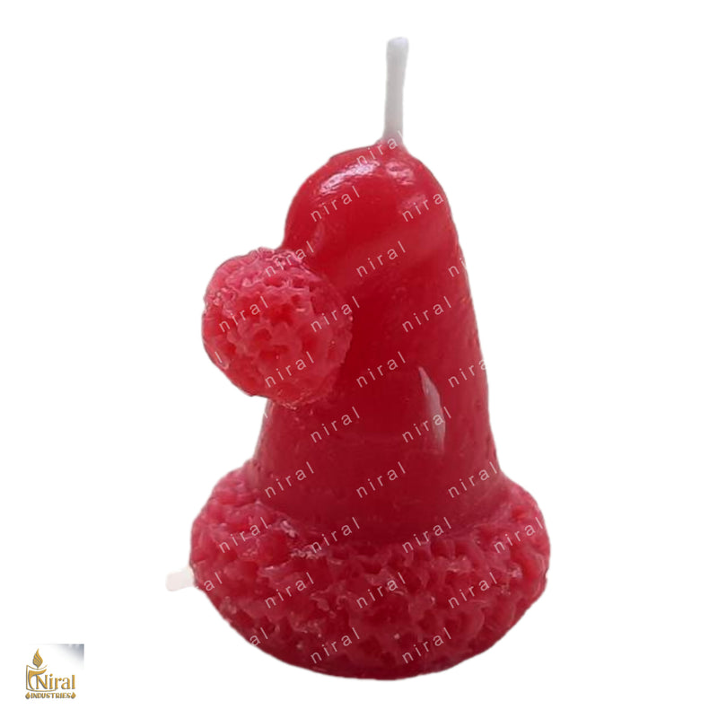Santa Hat Curve Candle Silicone Mould HBY765, Niral Industries