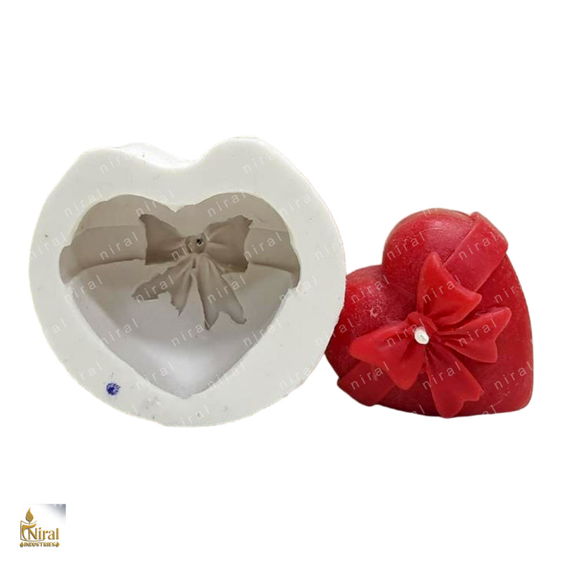 Gift Heart Silicone Candle Mould HBY775, Niral Industries