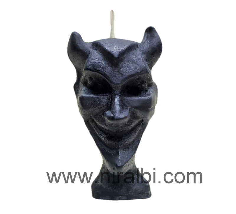 Devil Face Silicone Candle Mould HBY780, Niral Industries