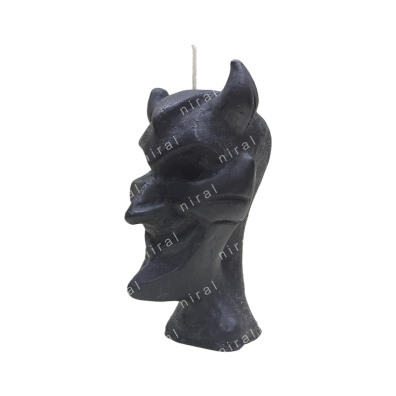 Devil Face Silicone Candle Mould HBY780, Niral Industries