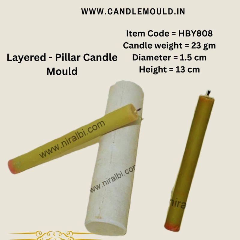 Layered - Pillar Candle Mould HCM21907, Niral Industries.
