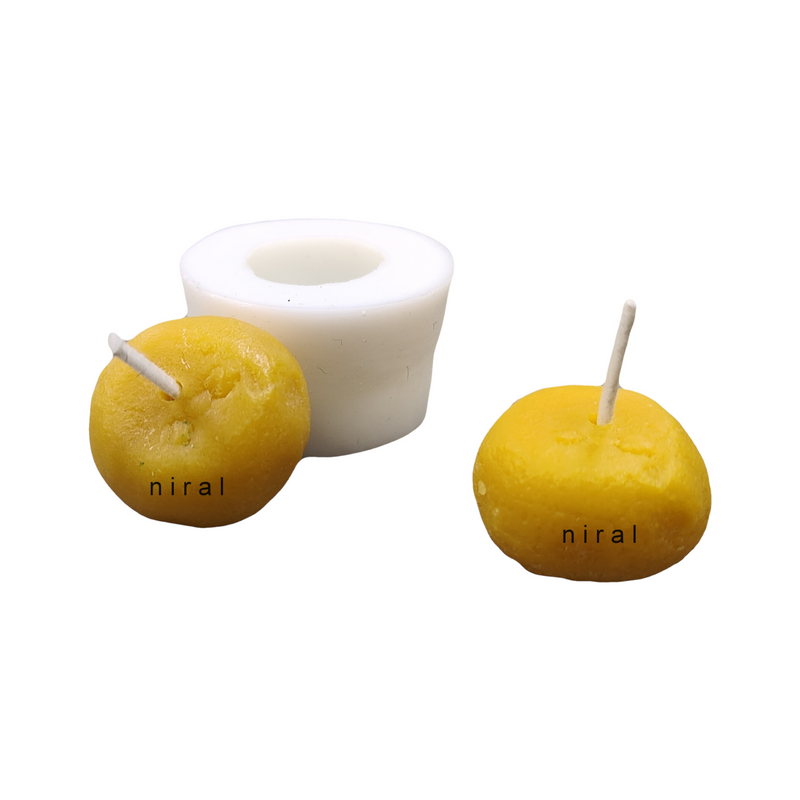 Small Kandi Peda Silicone Candle Mold HBY817, Niral Industries