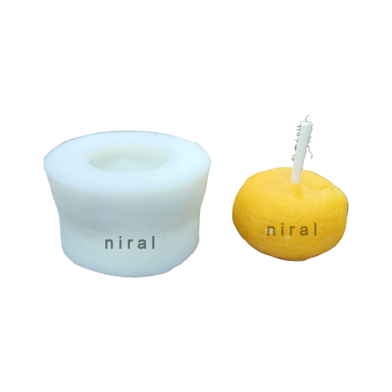 Small Kandi Peda Silicone Candle Mold HBY817, Niral Industries