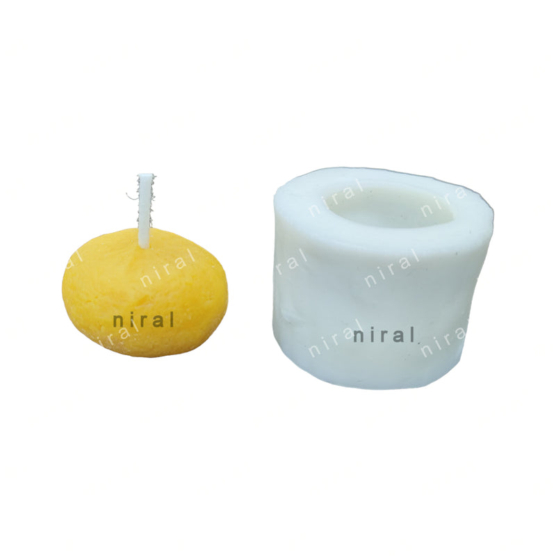 Medium Kandi Peda Essence Silicone Candle Mould HBY818, Niral Industries
